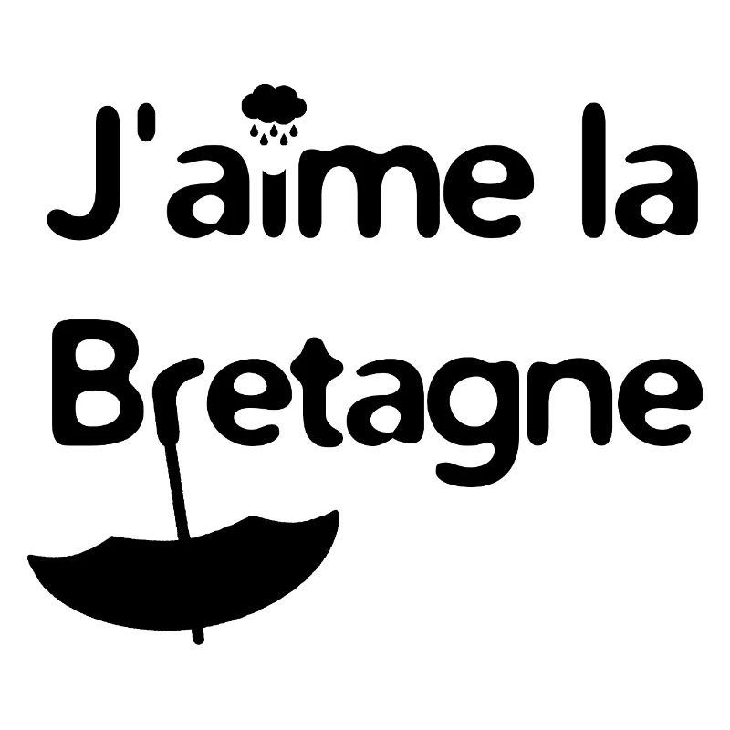 J'aime la Bretagne ! (version noire)