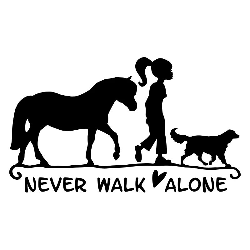 never walk alone - mit Pferd und Hund