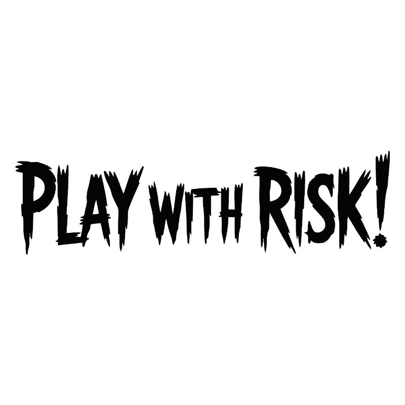 Spielen Sie mit Risiko: Fetter grafischer Text