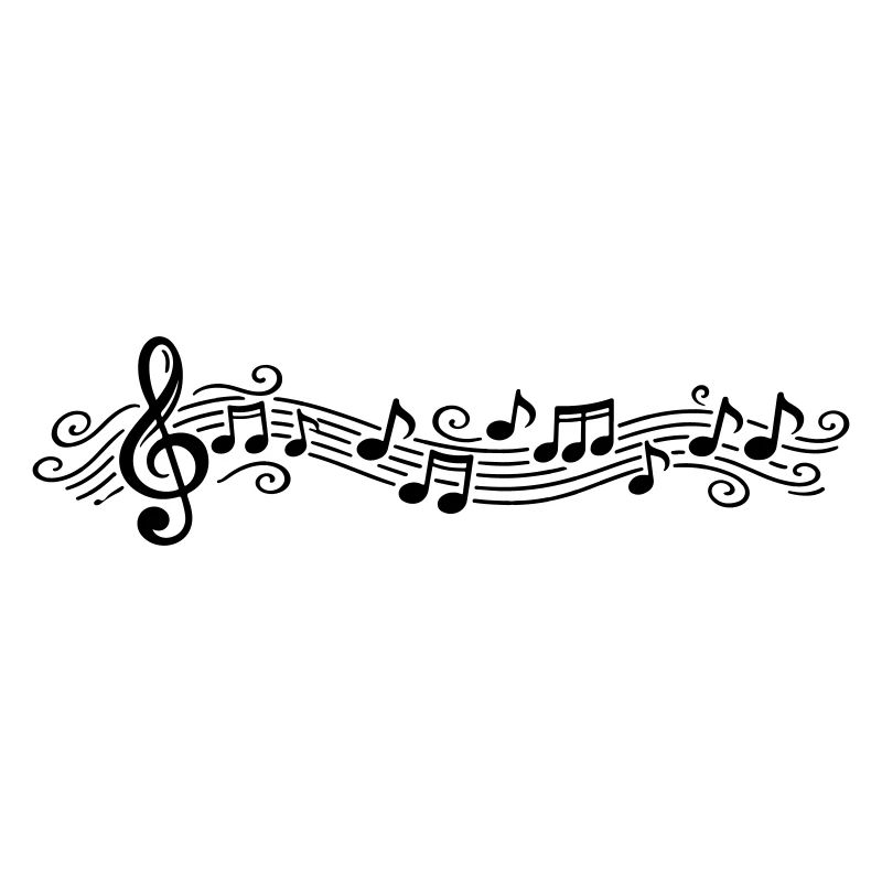 Musical Notes Melody Clefs
