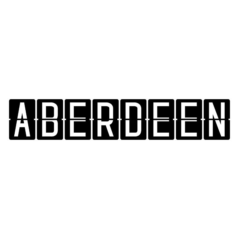 Panneau de l’aéroport d’Aberdeen