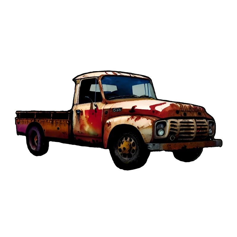 Camionnette rouillée