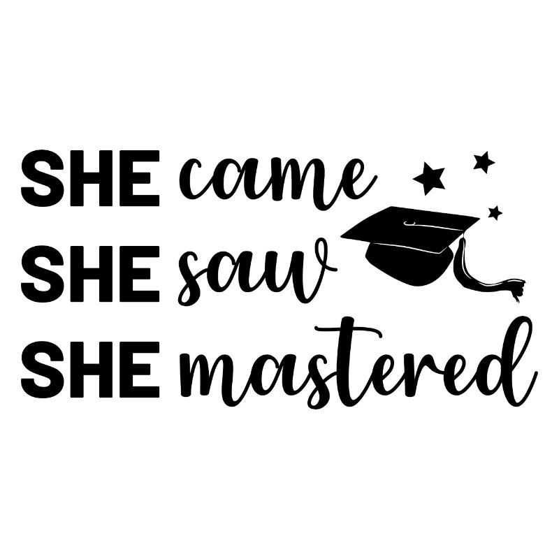 She came She saw She mastered Uni Studium