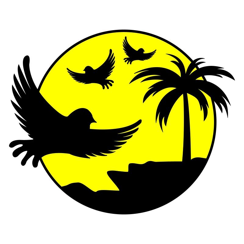 Oiseaux de l’île paradisiaque