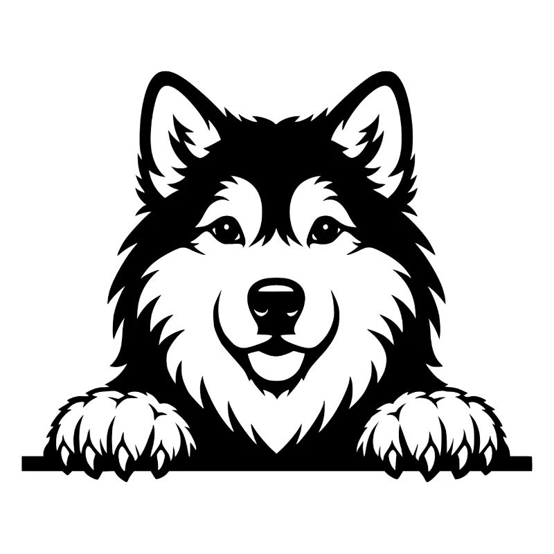 Malamute d’Alaska chiot noir