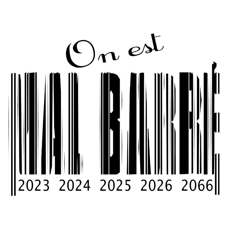 Schlecht durchgestrichener Barcode