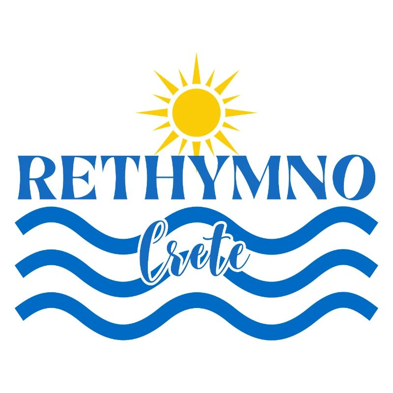 Conception de la vague du coucher de soleil de Réthymnon