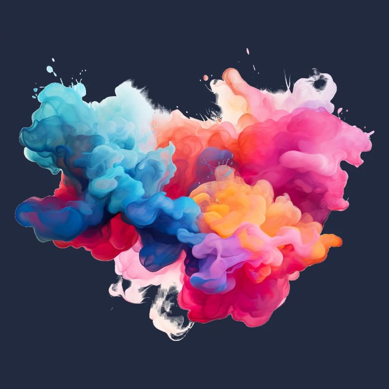 fumée colorée
