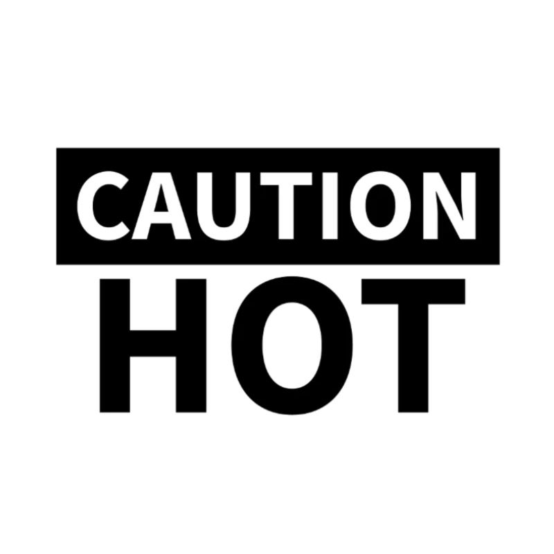 CAUTION HOT Black