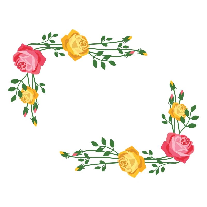 Blumen Kranz Rahmen