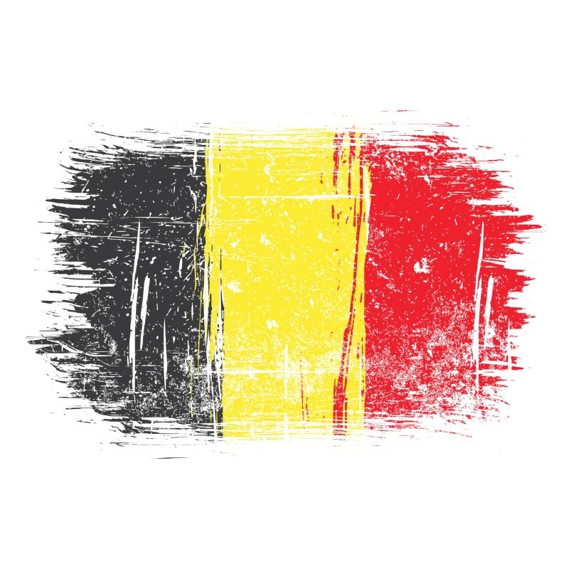 Coup de pinceau Drapeau belge