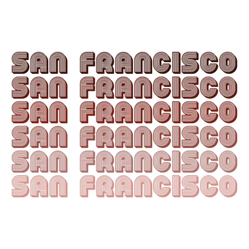 San Francisco Grid Gradient Pattern
