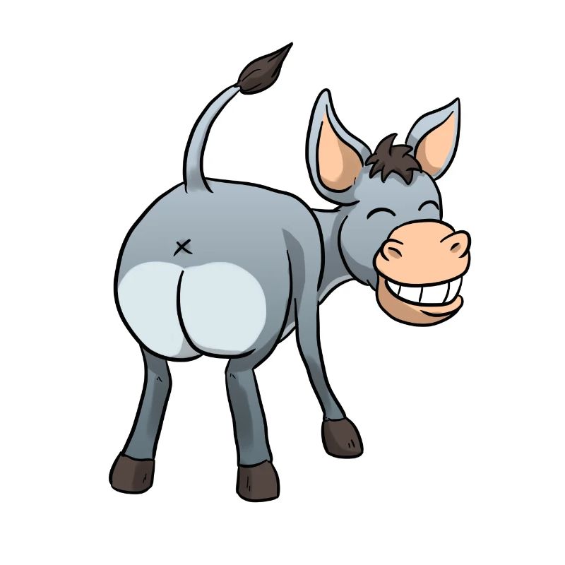 Lustiger Esel