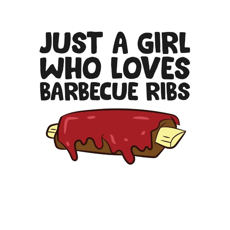 Nur ein Mädchen, das Schweinerippchen liebt