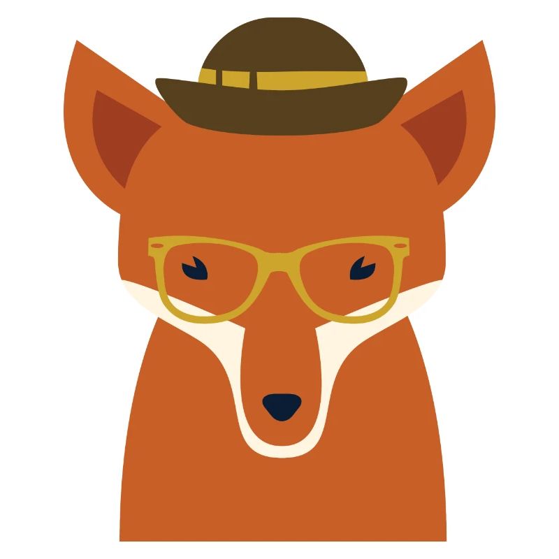 hipster fox