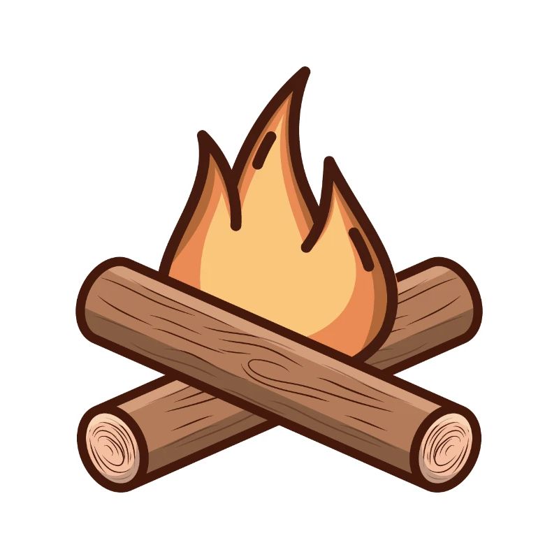 Dessin de feu de camp