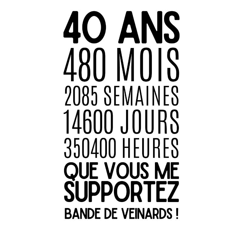 40 ans que vous me Supportez, Bande de Veinards !