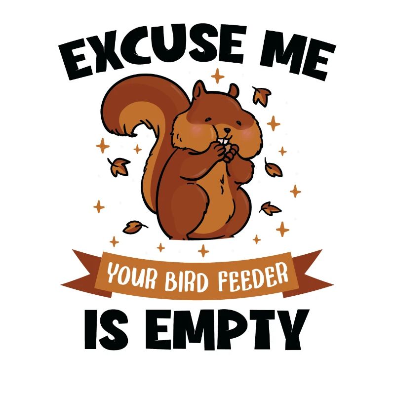 Excuse Me The Bird Feeder Is Empty Grauhörnchen