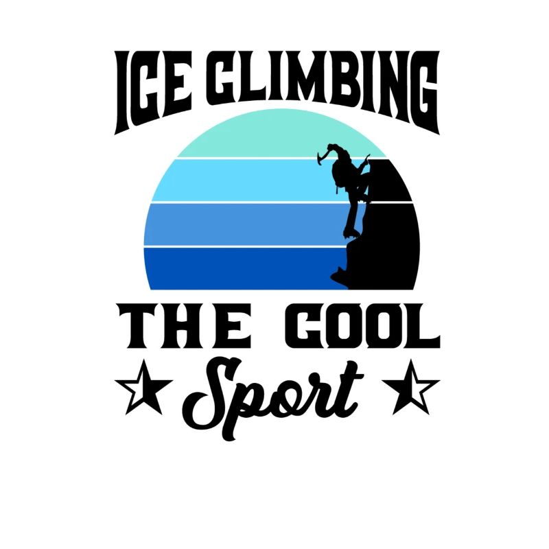 Eiskletterer Eisklettern Sportler Eis Klettern