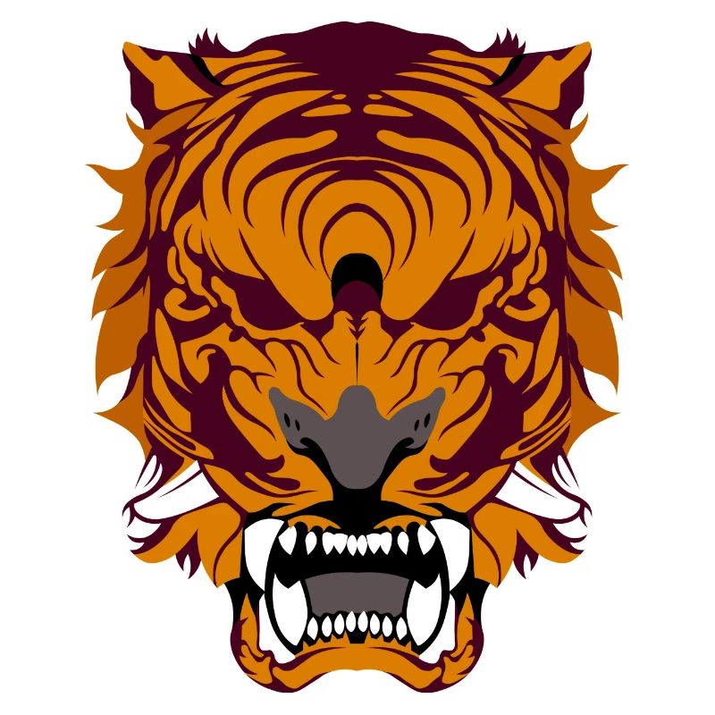 Brüllender Tiger