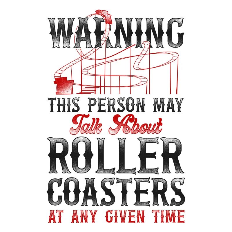 Scooter Coaster Vintage Warning