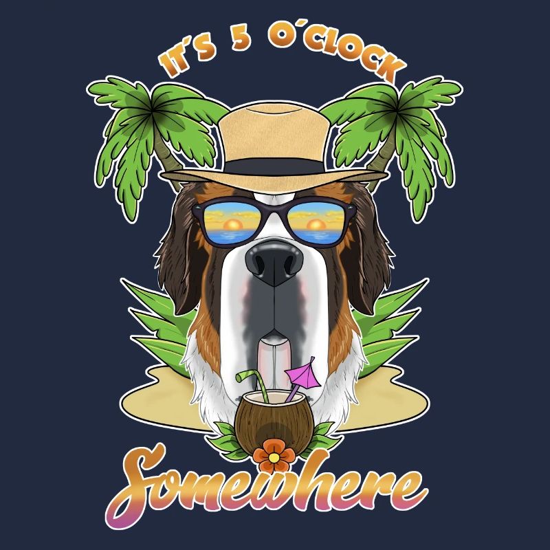 It Is 5 OClock Somewhere Drinking Saint Bernard