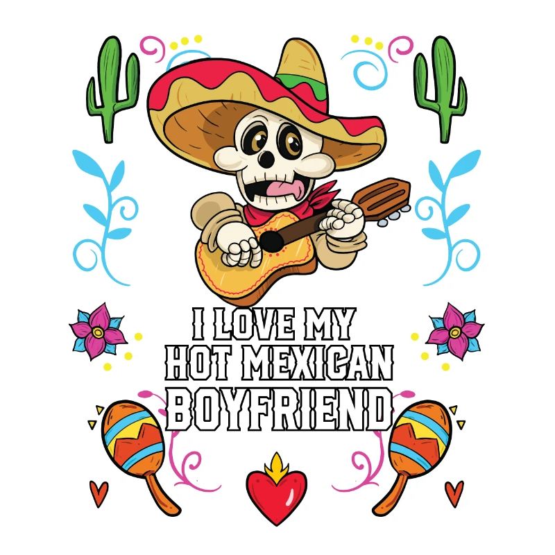 J’aime mon petit ami mexicain chaud Mexico Pride
