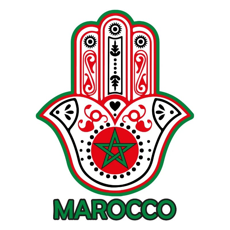 La main de fatma Maroc - drapeau du Maroc