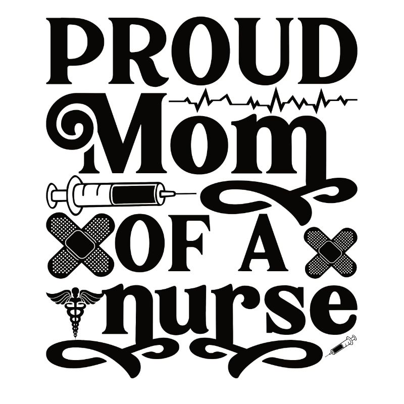 Stolze Mutter einer Krankenschwester