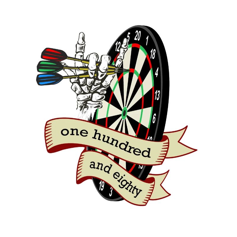 Dart Skull one hundred and eighty, darts game darts