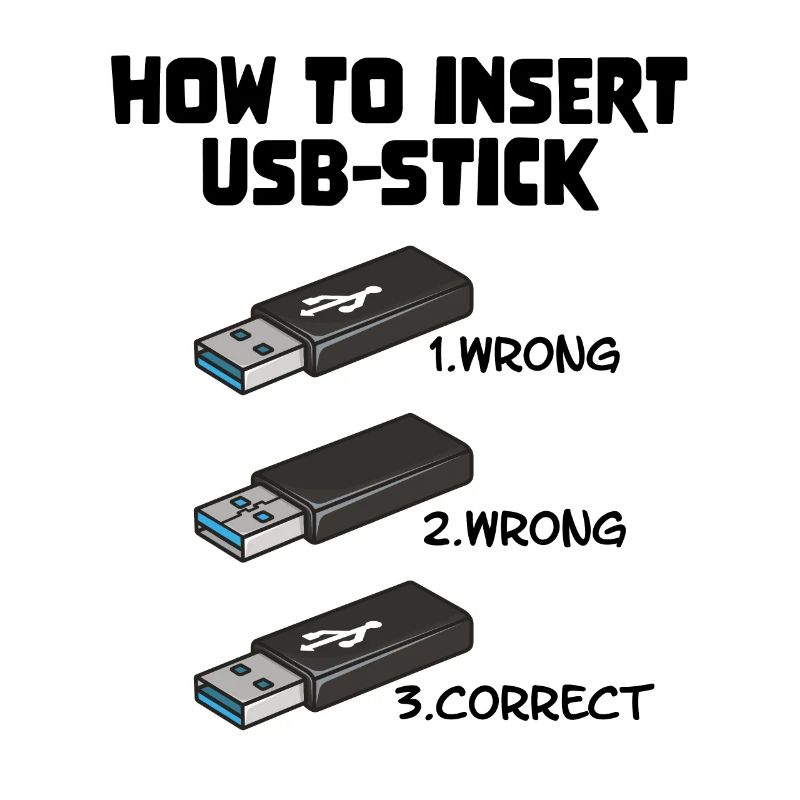 How To Insert USB Stick Funny Programmer Meme