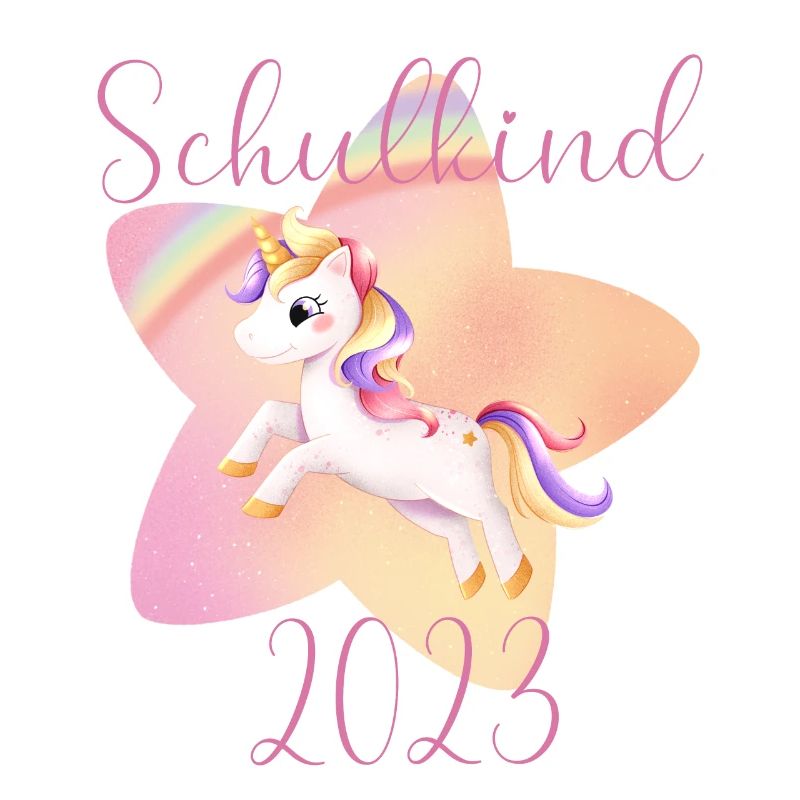 Schulkind 2023 Einhorn