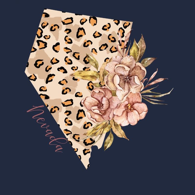 Nevada Leopard Pattern Map Leo