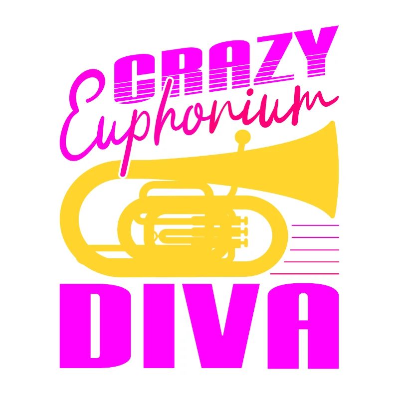 Crazy Euphorium Diva Baryton Cadeaux de joueur de baryton