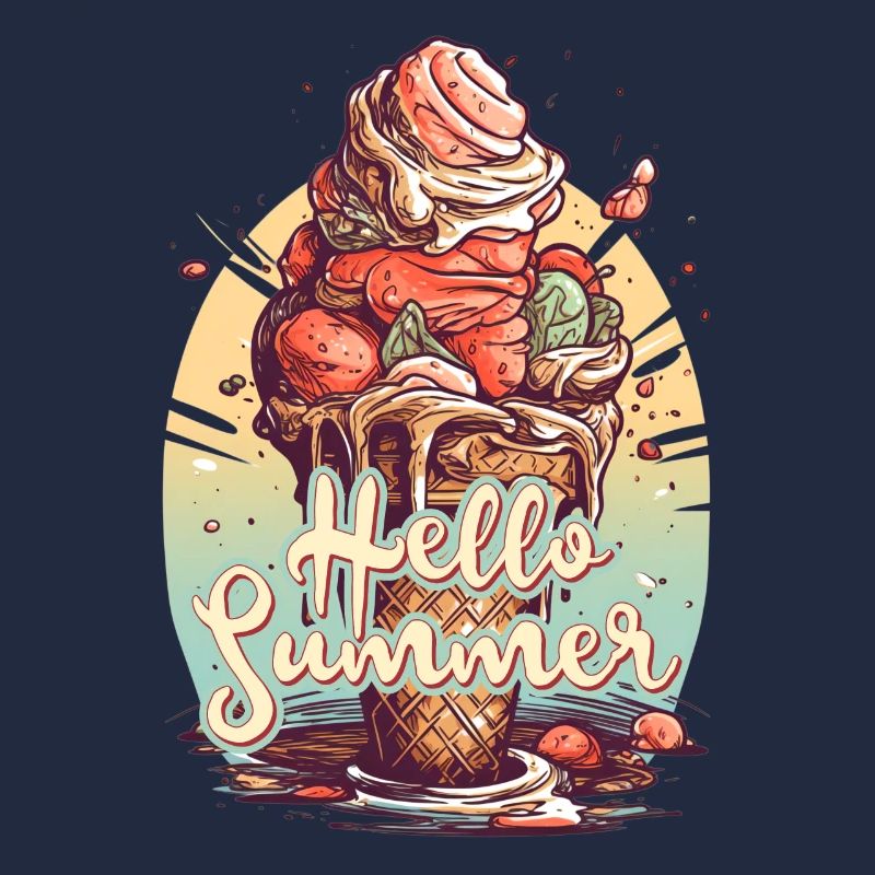 Hello Summer Eis Eiscreme Eisdiele