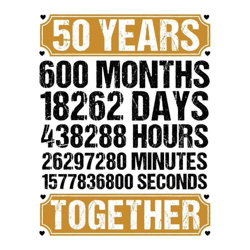 50. Hochzeitstag Ehemann Ehefrau Ehe