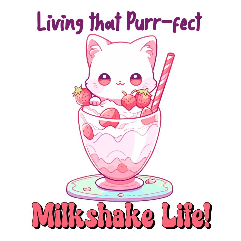 Das schnurrende Milchshake-Leben leben - Happy Cat