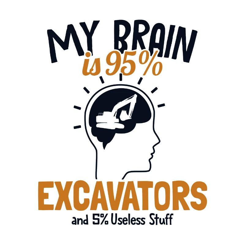 My Brain is 95% Excavators Excavator Seilbagger