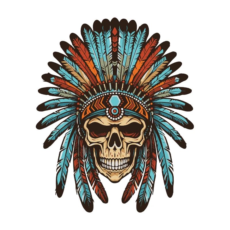 Apache Indian Skull