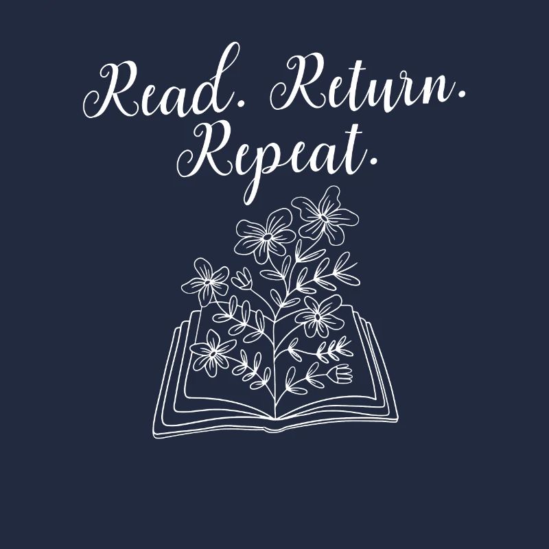 Library Worker Librarian Read Return Repeat Book