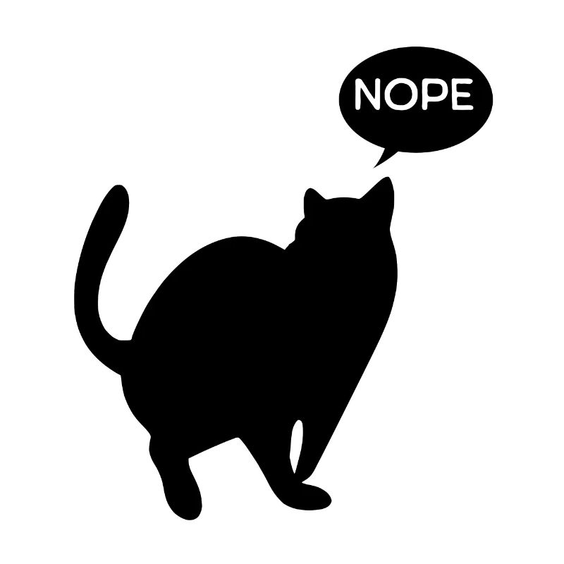 Cat says No