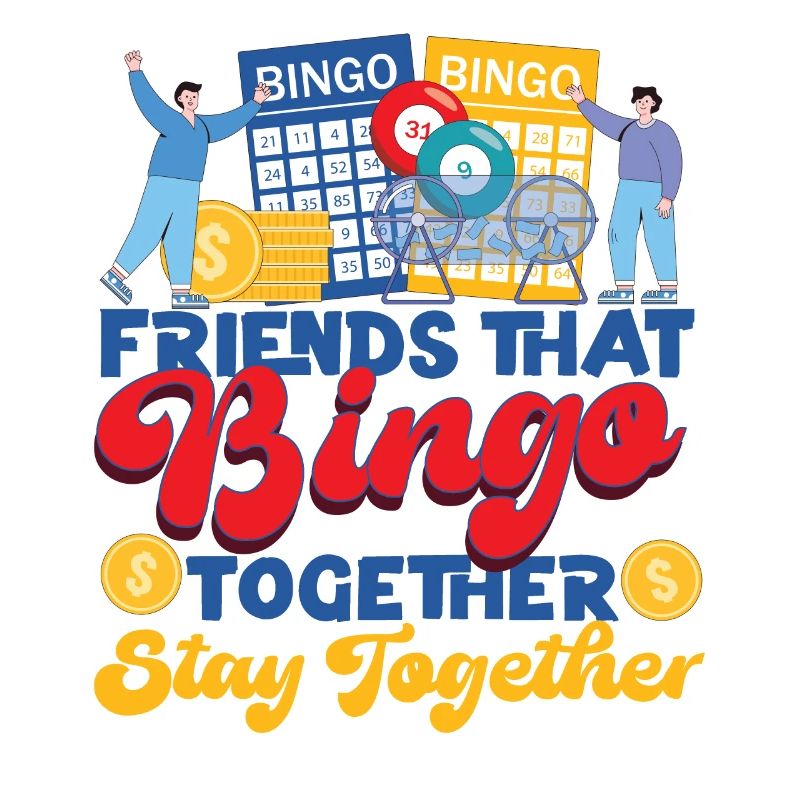 Amis joueurs de bingo Copains