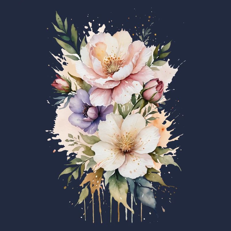 Murmures à l’aquarelle : Fleurs délicates