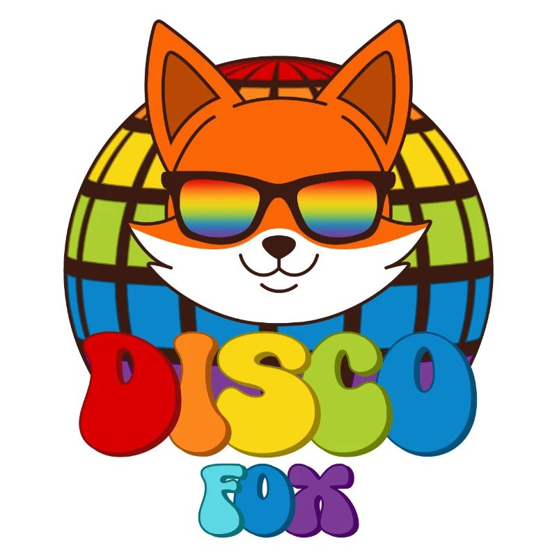 Disco Fox Discokugel Fuchs Sonnenbrille Discofox