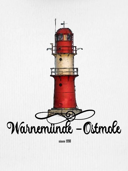 Warnemünde Ostmole Leuchtturm DD