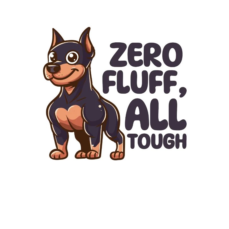 Zero Fluff, All Tough - Doberman Dog