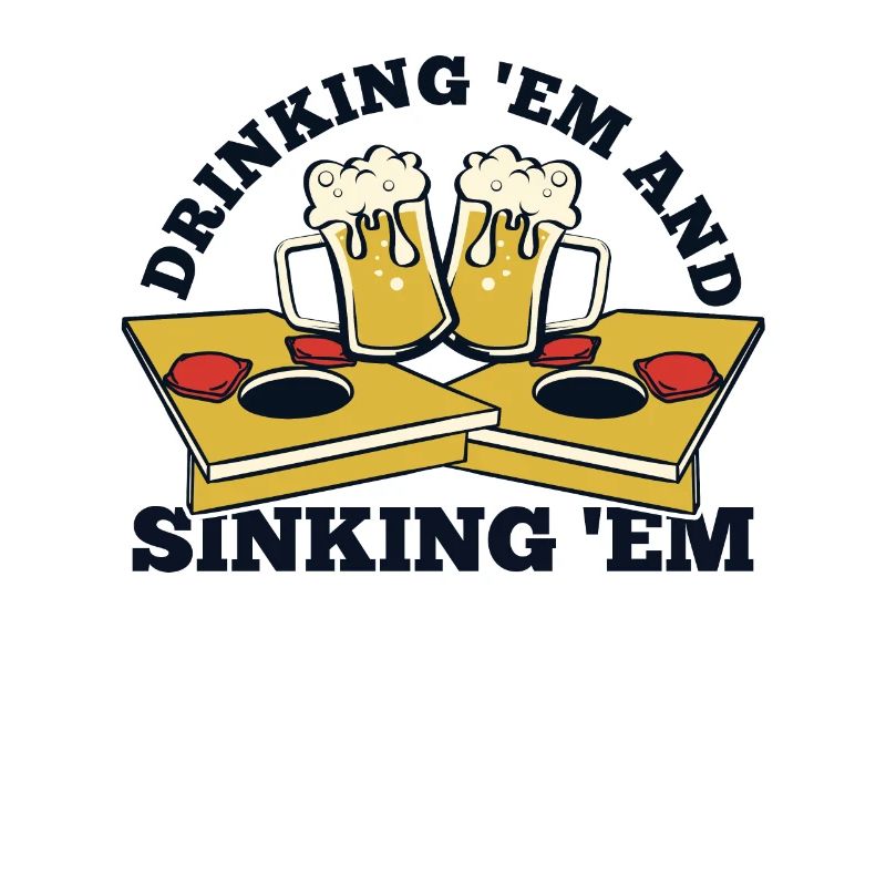Trink- und Versenkbretter Sitzsack Spiel Cornhole