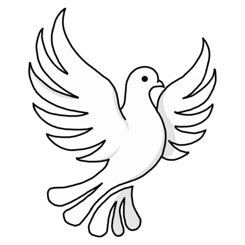 Conception simple en forme de pigeon