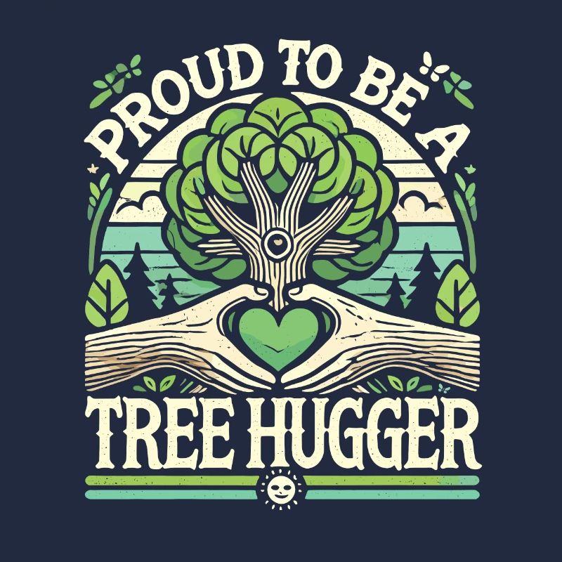 Stolz, ein Baumumarmer zu sein