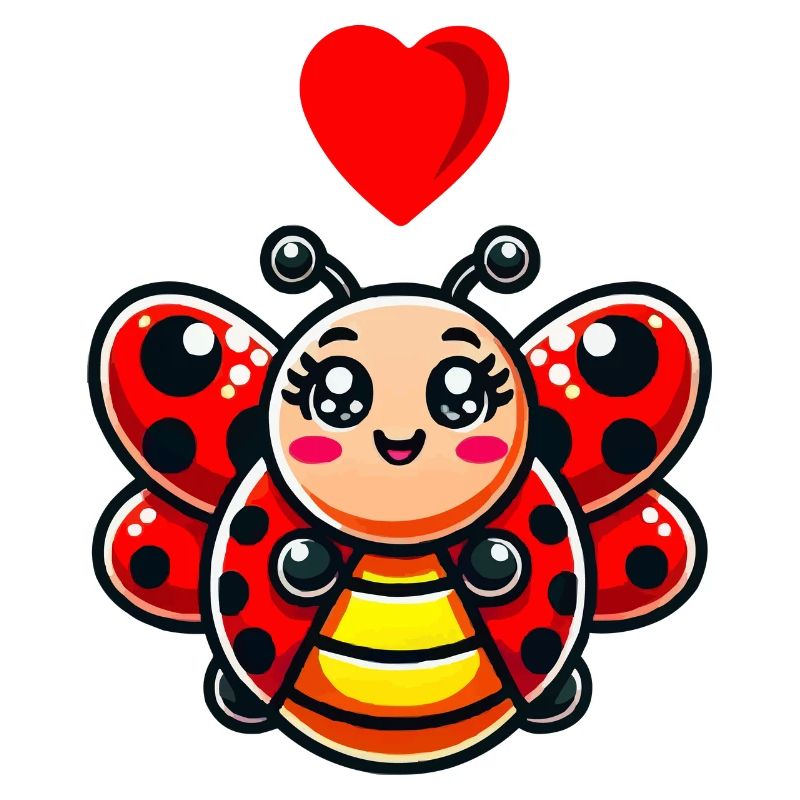 Ladybug Comic Heart
